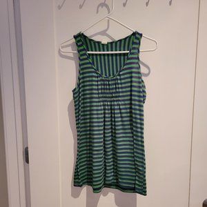 Little Yellow Button Striped Tank